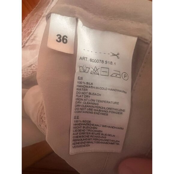 Repeat Women's Lace-Trimmed 1--% Silk Camisole Top Size 36 - Picture 4 of 6